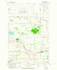 Hamar North Dakota Historical topographic map, 1:24000 scale, 7.5 X 7.5 Minute, Year 1962