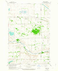 Hamar North Dakota Historical topographic map, 1:24000 scale, 7.5 X 7.5 Minute, Year 1962