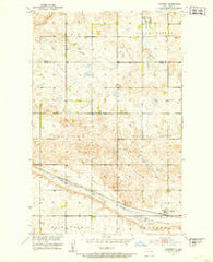 Hamberg North Dakota Historical topographic map, 1:24000 scale, 7.5 X 7.5 Minute, Year 1951