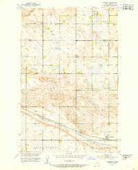 Hamberg North Dakota Historical topographic map, 1:24000 scale, 7.5 X 7.5 Minute, Year 1951
