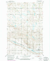 Hamberg North Dakota Historical topographic map, 1:24000 scale, 7.5 X 7.5 Minute, Year 1951