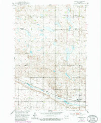 Hamberg North Dakota Historical topographic map, 1:24000 scale, 7.5 X 7.5 Minute, Year 1951