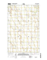 Hamilton North Dakota Current topographic map, 1:24000 scale, 7.5 X 7.5 Minute, Year 2014