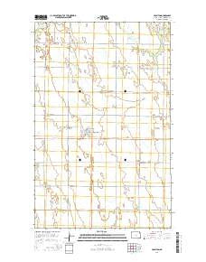 Hamilton North Dakota Current topographic map, 1:24000 scale, 7.5 X 7.5 Minute, Year 2014