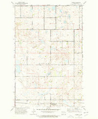 Hamlet North Dakota Historical topographic map, 1:24000 scale, 7.5 X 7.5 Minute, Year 1974