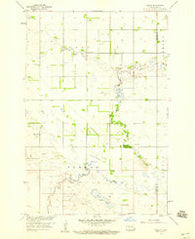 Hamlin North Dakota Historical topographic map, 1:24000 scale, 7.5 X 7.5 Minute, Year 1958
