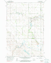 Hamlin North Dakota Historical topographic map, 1:24000 scale, 7.5 X 7.5 Minute, Year 1958