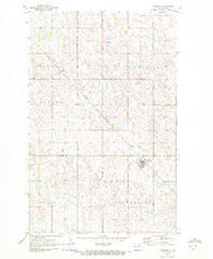 Hampden North Dakota Historical topographic map, 1:24000 scale, 7.5 X 7.5 Minute, Year 1970
