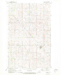 Hampden North Dakota Historical topographic map, 1:24000 scale, 7.5 X 7.5 Minute, Year 1970