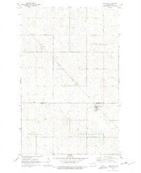 Hampden North Dakota Historical topographic map, 1:24000 scale, 7.5 X 7.5 Minute, Year 1970
