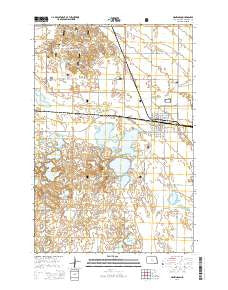 Hankinson North Dakota Current topographic map, 1:24000 scale, 7.5 X 7.5 Minute, Year 2014