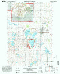 Hankinson North Dakota Historical topographic map, 1:24000 scale, 7.5 X 7.5 Minute, Year 1998