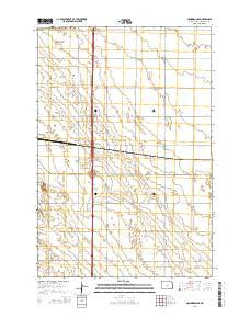 Hankinson SE North Dakota Current topographic map, 1:24000 scale, 7.5 X 7.5 Minute, Year 2014