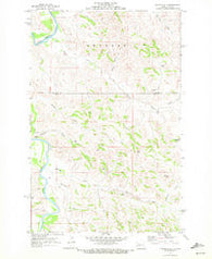 Hanks Gully North Dakota Historical topographic map, 1:24000 scale, 7.5 X 7.5 Minute, Year 1970
