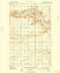 Hanks North Dakota Historical topographic map, 1:24000 scale, 7.5 X 7.5 Minute, Year 1948