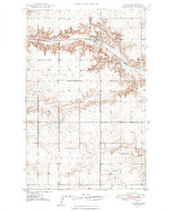 Hanks North Dakota Historical topographic map, 1:24000 scale, 7.5 X 7.5 Minute, Year 1948