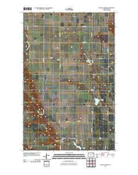 Hanks Corner North Dakota Historical topographic map, 1:24000 scale, 7.5 X 7.5 Minute, Year 2011