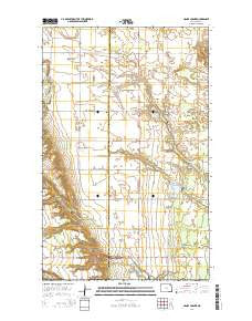 Hanks Corner North Dakota Current topographic map, 1:24000 scale, 7.5 X 7.5 Minute, Year 2014