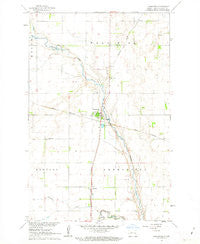 Hannaford North Dakota Historical topographic map, 1:24000 scale, 7.5 X 7.5 Minute, Year 1961