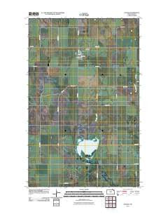 Hannah North Dakota Historical topographic map, 1:24000 scale, 7.5 X 7.5 Minute, Year 2011