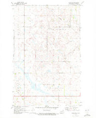 Hannah SE North Dakota Historical topographic map, 1:24000 scale, 7.5 X 7.5 Minute, Year 1970