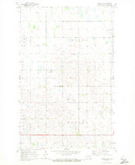 Hannah SW North Dakota Historical topographic map, 1:24000 scale, 7.5 X 7.5 Minute, Year 1970