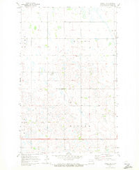Hannah SW North Dakota Historical topographic map, 1:24000 scale, 7.5 X 7.5 Minute, Year 1970