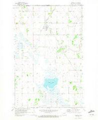 Hannah North Dakota Historical topographic map, 1:24000 scale, 7.5 X 7.5 Minute, Year 1970