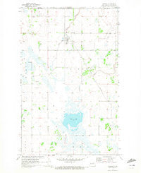 Hannah North Dakota Historical topographic map, 1:24000 scale, 7.5 X 7.5 Minute, Year 1970