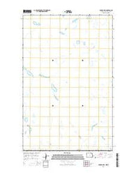 Hannah OE N North Dakota Current topographic map, 1:24000 scale, 7.5 X 7.5 Minute, Year 2014