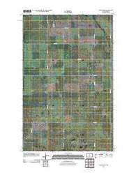 Hannah SW North Dakota Historical topographic map, 1:24000 scale, 7.5 X 7.5 Minute, Year 2011