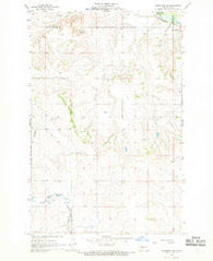 Hannover NE North Dakota Historical topographic map, 1:24000 scale, 7.5 X 7.5 Minute, Year 1968