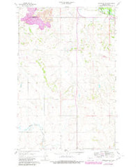Hannover NE North Dakota Historical topographic map, 1:24000 scale, 7.5 X 7.5 Minute, Year 1968