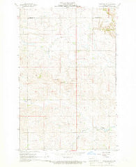 Hannover NW North Dakota Historical topographic map, 1:24000 scale, 7.5 X 7.5 Minute, Year 1968