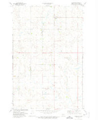 Hannover North Dakota Historical topographic map, 1:24000 scale, 7.5 X 7.5 Minute, Year 1972