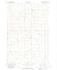 Hannover North Dakota Historical topographic map, 1:24000 scale, 7.5 X 7.5 Minute, Year 1972