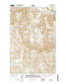 Hannover NE North Dakota Current topographic map, 1:24000 scale, 7.5 X 7.5 Minute, Year 2014