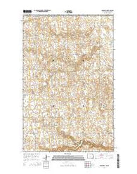 Hansboro North Dakota Current topographic map, 1:24000 scale, 7.5 X 7.5 Minute, Year 2014