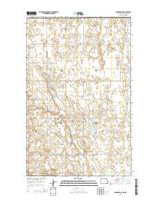 Hansboro NE North Dakota Current topographic map, 1:24000 scale, 7.5 X 7.5 Minute, Year 2014