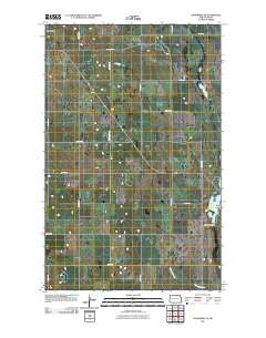 Hansboro SE North Dakota Historical topographic map, 1:24000 scale, 7.5 X 7.5 Minute, Year 2011