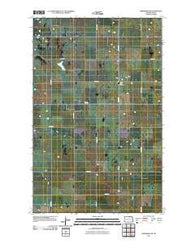Hansboro SW North Dakota Historical topographic map, 1:24000 scale, 7.5 X 7.5 Minute, Year 2011