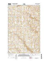 Hansboro SW North Dakota Current topographic map, 1:24000 scale, 7.5 X 7.5 Minute, Year 2014