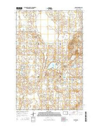 Harlow North Dakota Current topographic map, 1:24000 scale, 7.5 X 7.5 Minute, Year 2014