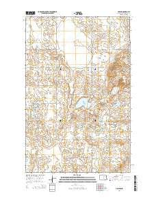 Harlow North Dakota Current topographic map, 1:24000 scale, 7.5 X 7.5 Minute, Year 2014