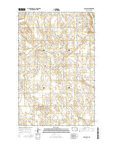 Harlow SW North Dakota Current topographic map, 1:24000 scale, 7.5 X 7.5 Minute, Year 2014