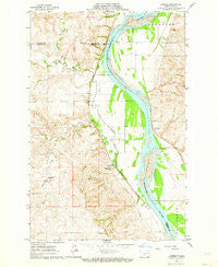 Harmon North Dakota Historical topographic map, 1:24000 scale, 7.5 X 7.5 Minute, Year 1962