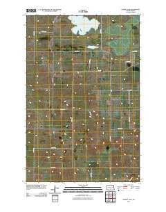 Harriet Lake North Dakota Historical topographic map, 1:24000 scale, 7.5 X 7.5 Minute, Year 2011