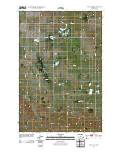 Harriet Lake SE North Dakota Historical topographic map, 1:24000 scale, 7.5 X 7.5 Minute, Year 2011