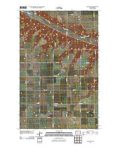Hartland North Dakota Historical topographic map, 1:24000 scale, 7.5 X 7.5 Minute, Year 2011