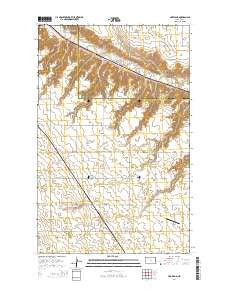 Hartland North Dakota Current topographic map, 1:24000 scale, 7.5 X 7.5 Minute, Year 2014